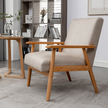 Light Camel Classic Arm Chair - Comfortable Accent Seating