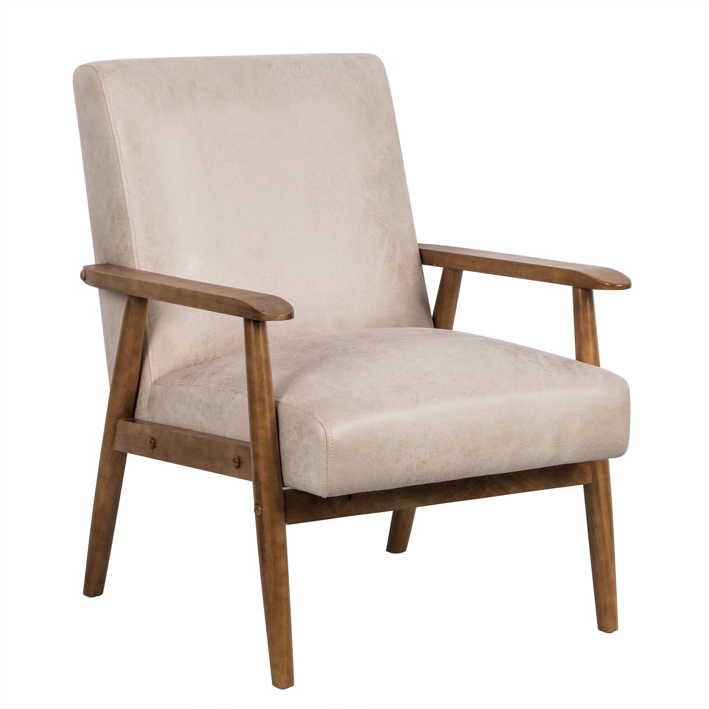 Light Camel Classic Arm Chair - Comfortable Accent Seating