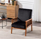 25'' Wide Classic Mid-Century Modern Arm Chair, Black