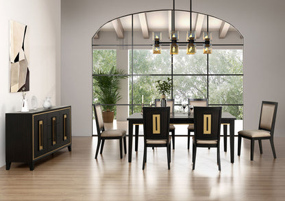 Espresso Dining Room Server with Drawer Storage Sideboard