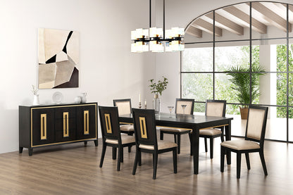 Espresso Dining Room Server with Drawer Storage Sideboard