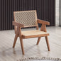 Casual Stylish Natural Finish Rattan Accent Chair 1pc Mid-Century Modern Home Furniture
