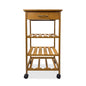Modern Contemporary Trolley With Three Open Shelves And Storage Drawer