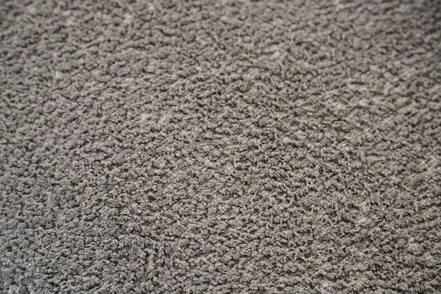 Gray Boucle Accent Chair Contemporary Style Wooden Legs