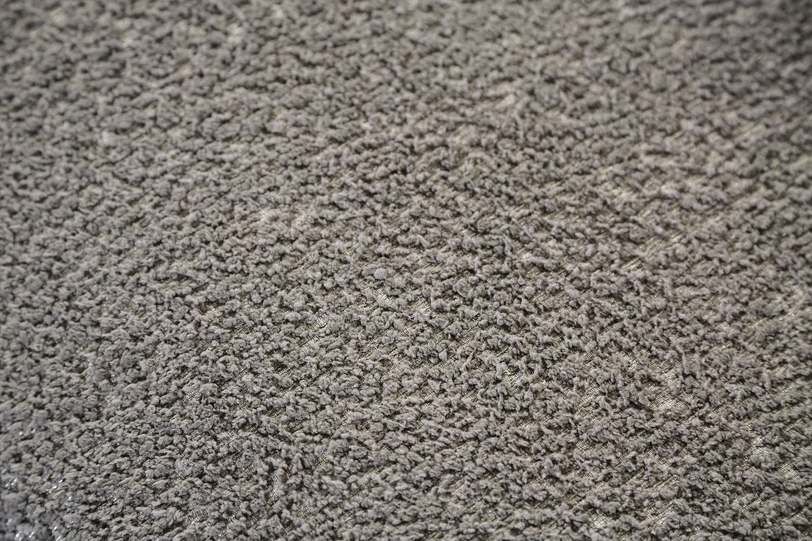 Gray Boucle Accent Chair Contemporary Style Wooden Legs