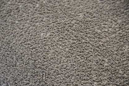 Gray Boucle Accent Chair Contemporary Style Wooden Legs