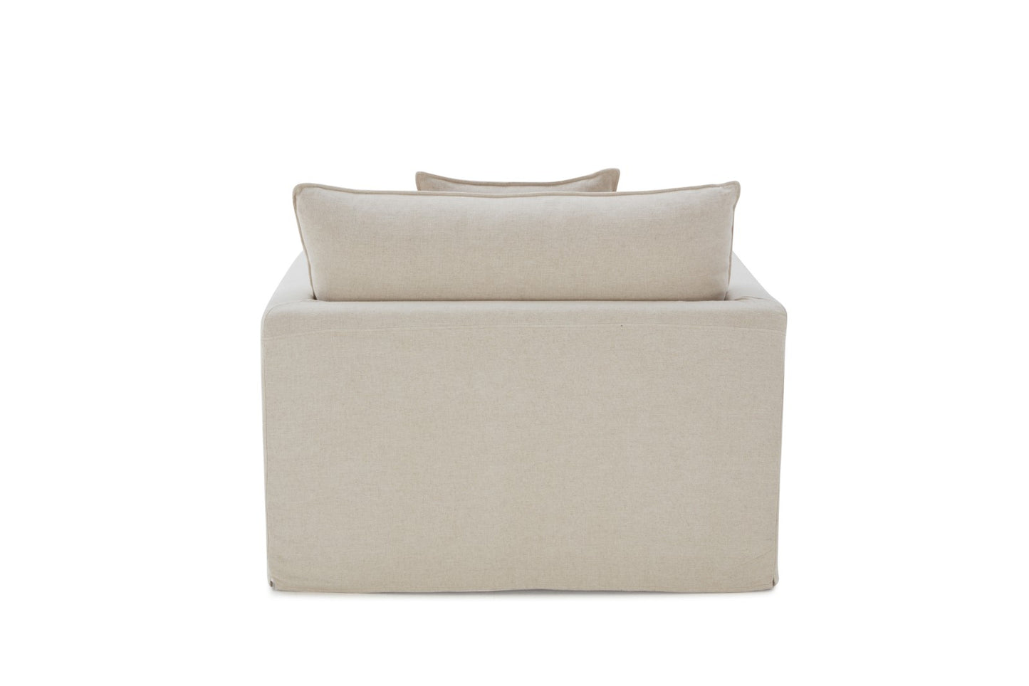 Taupe Traditional Accent Chair with Linen Upholstery for Living Room