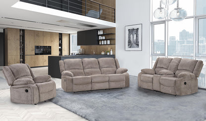 Mocha Chenille Recliner - 42" Primary Living Space for Living Room