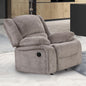 Transitional Style Manual Recliner Pillow Top Arms Mocha Finish Primary Living Room