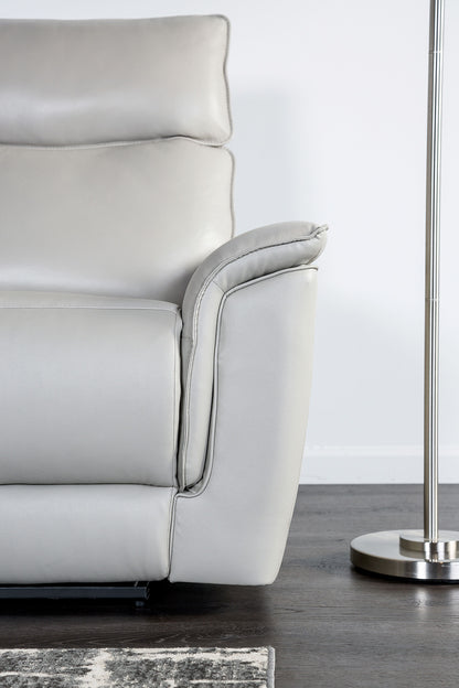 Taupe Leather Recliner Chair - 38.5" Primary Living Room