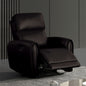 Black Finish Power Recliner USB Ports Contour Arms Flange Trim Contemporary Style Primary Living Room