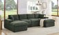 Corduroy Upholstered Symmetrical Modular Sectional