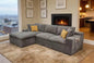Coffee-Bean Like Upholstered Full Compressed Sectional