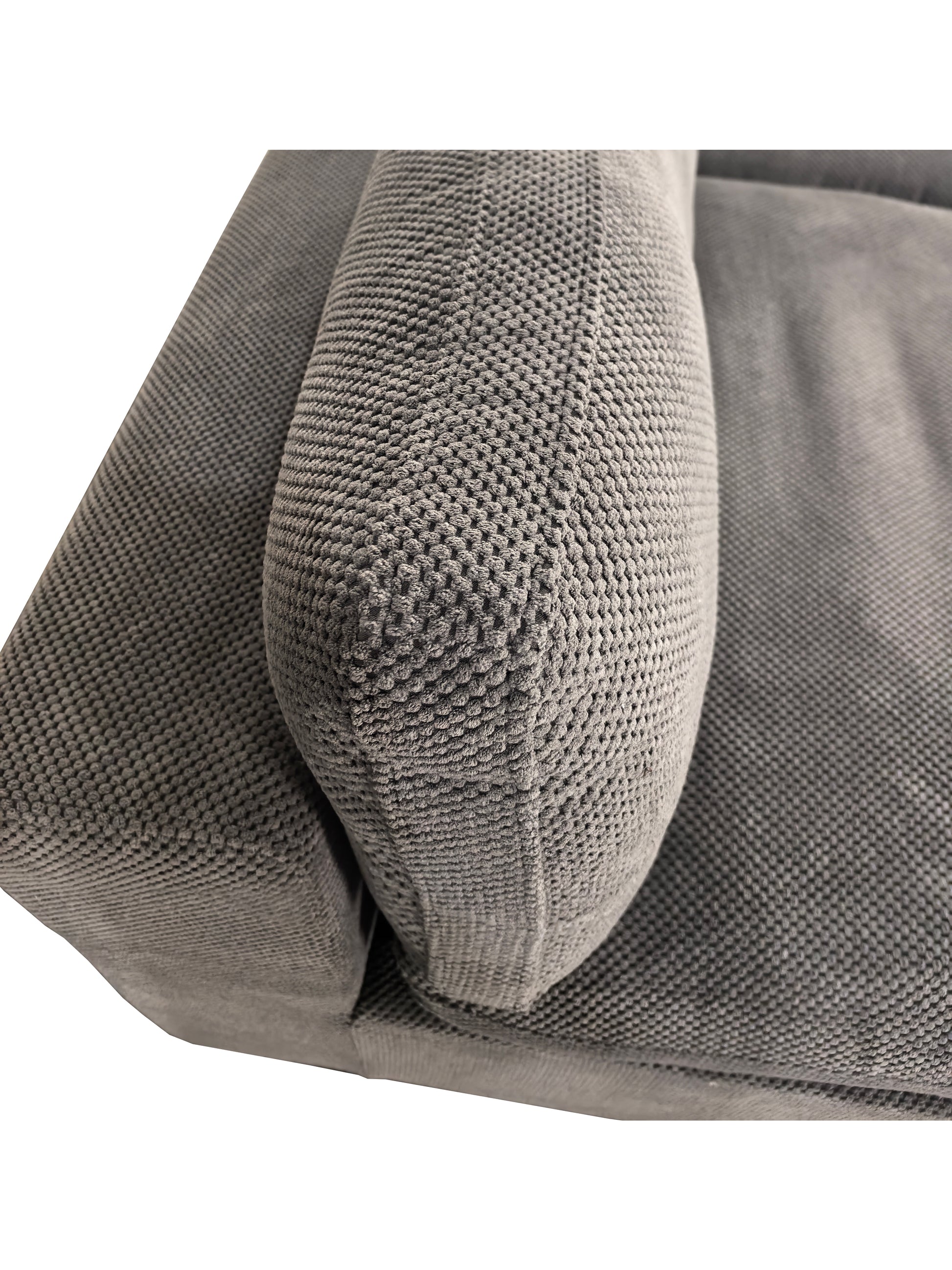 Light Gray 4 Seat Polyester Blend Sectional Sofa with Instant Comfort for Living Room