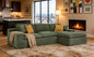 Coffee-Bean Like Upholstered Full Compressed Sectional