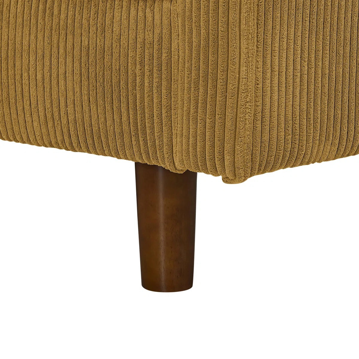 3 Seat Ginger Corduroy Sectional Sofa