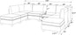Dark Gray Modular Sectional Sofa - 8 Seat