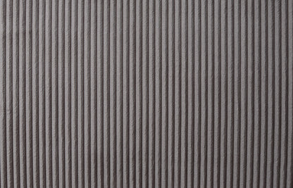 Brown Gray Corduroy Sleeper Loveseat - 54" Wide for Living Room