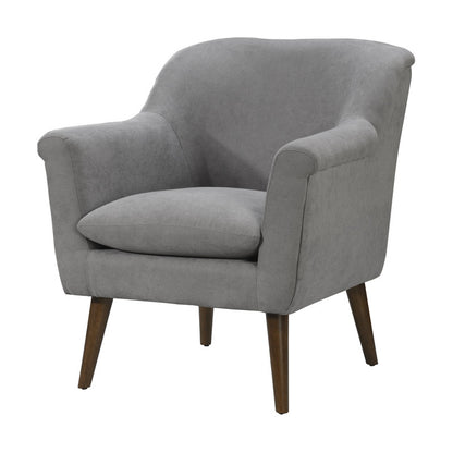Gray Fabric Mid-Century Armchair - 31.5" Wide
