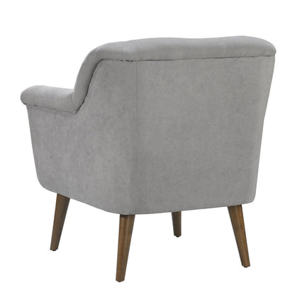 Gray Fabric Mid-Century Armchair - 31.5" Wide