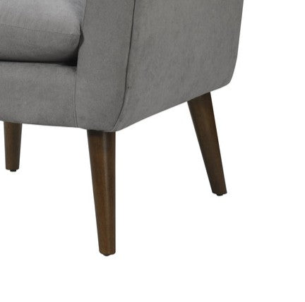 Gray Fabric Mid-Century Armchair - 31.5" Wide