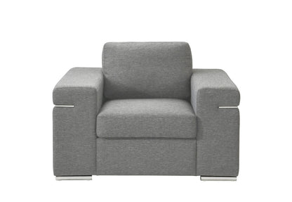 Light Gray Fabric Arm Chair - 35" W x 45" D x 31.5" H