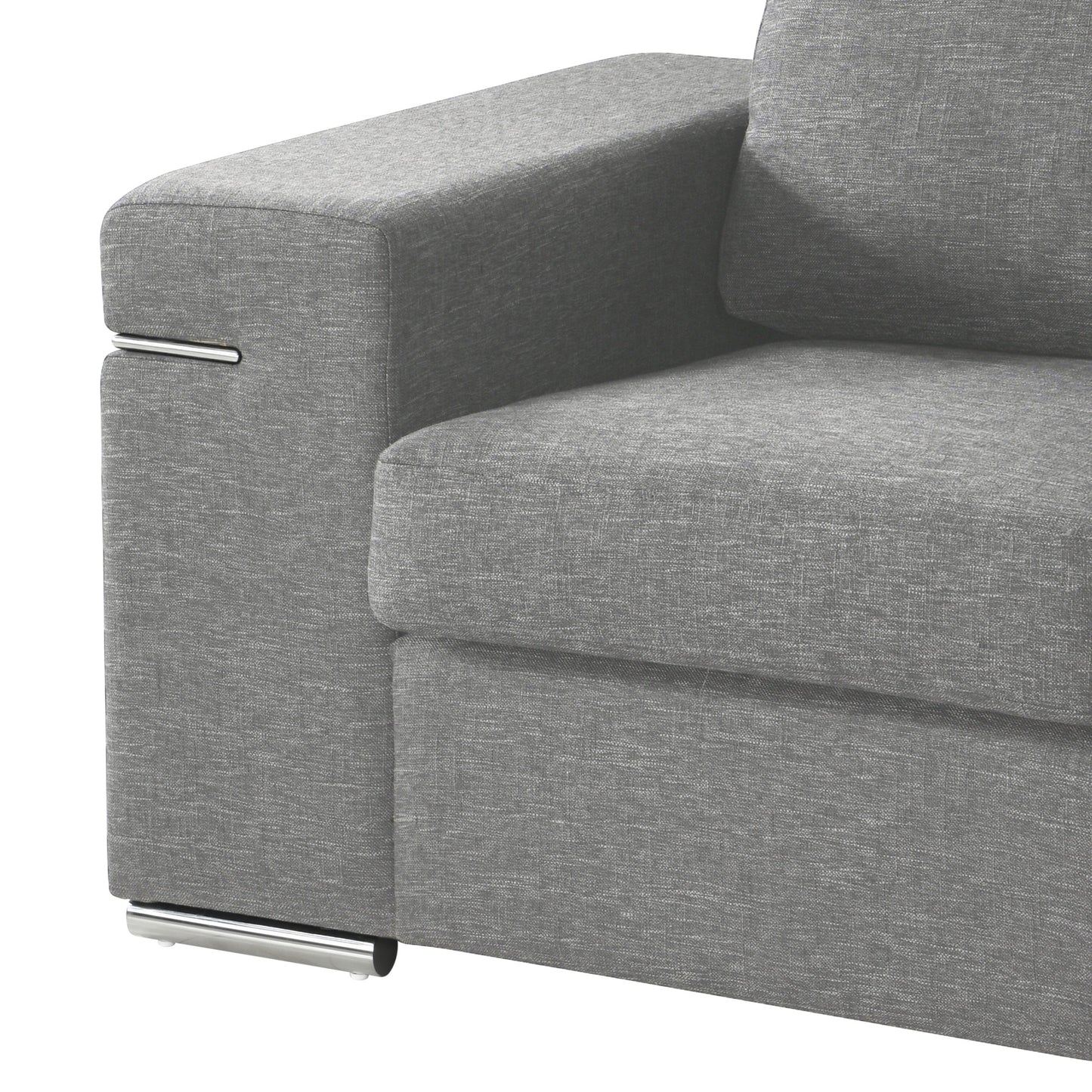 Light Gray Fabric Arm Chair - 35" W x 45" D x 31.5" H