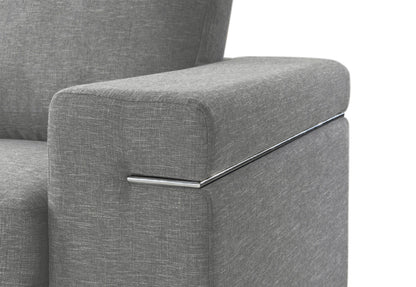Light Gray Fabric Arm Chair - 35" W x 45" D x 31.5" H