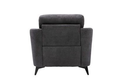 Gray Woven Fabric Chair - 39" Wide Comfort Seat