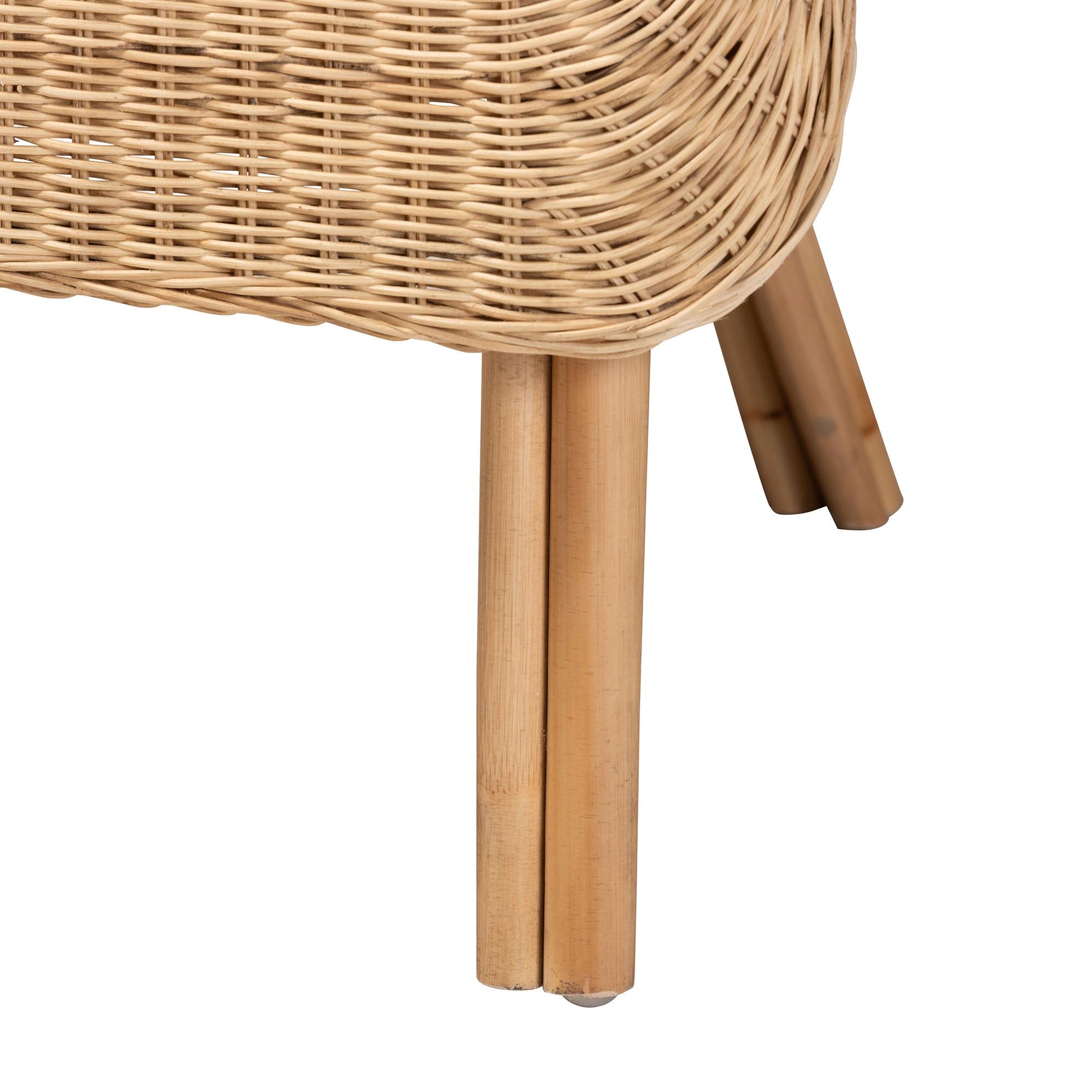 Modern Bohemian Rattan Arm Chair - Brown Comfort