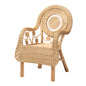 Modern Bohemian Natural Rattan Arm Chair