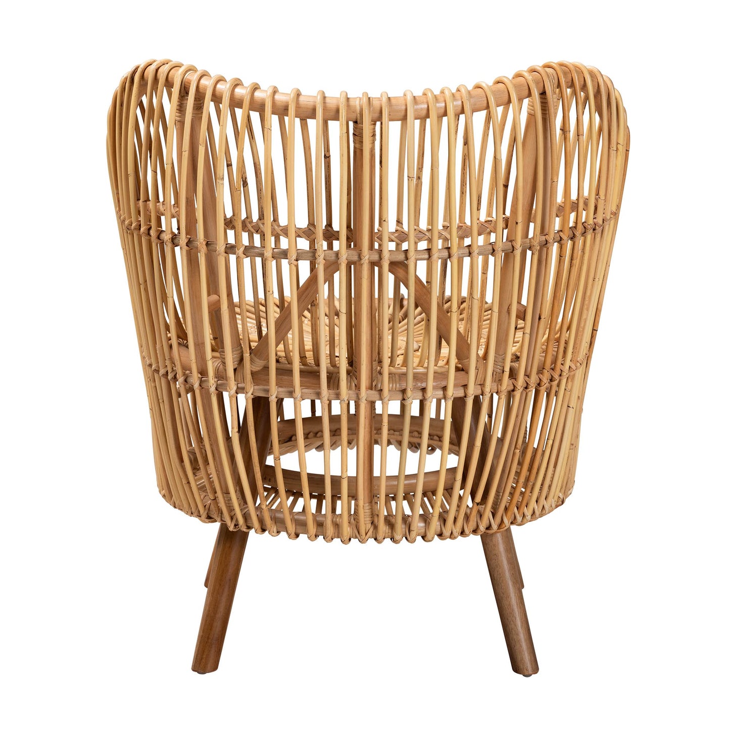Modern Rattan Lounge Chair - Brown Comfort & Style