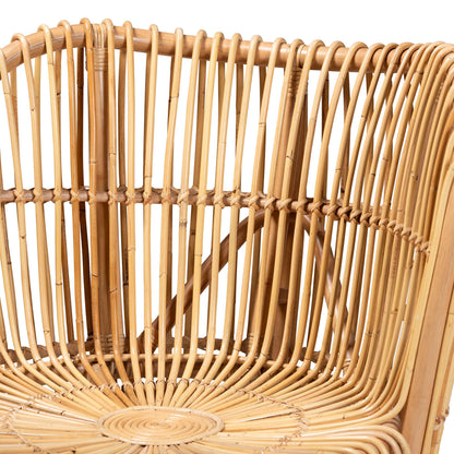 Modern Rattan Lounge Chair - Brown Comfort & Style