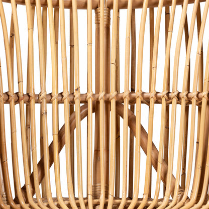 Modern Rattan Lounge Chair - Brown Comfort & Style