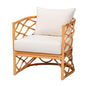 Bohemian Light Honey Rattan Arm Chair
