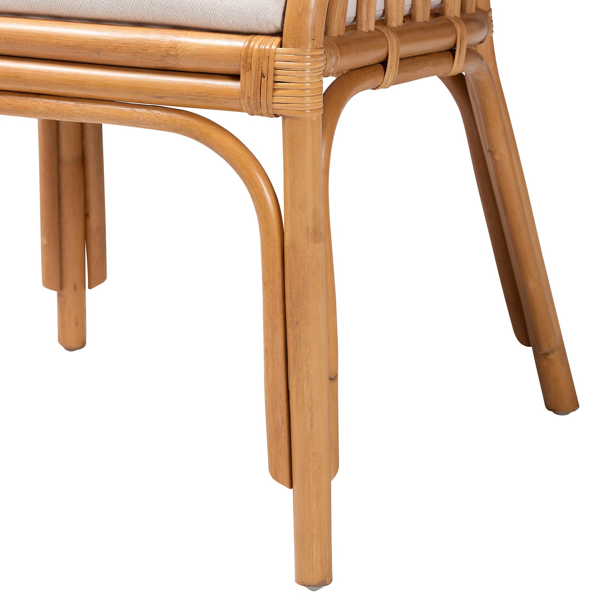 Honey Rattan Armchair - Relaxing Bedroom Seating for Living Room
