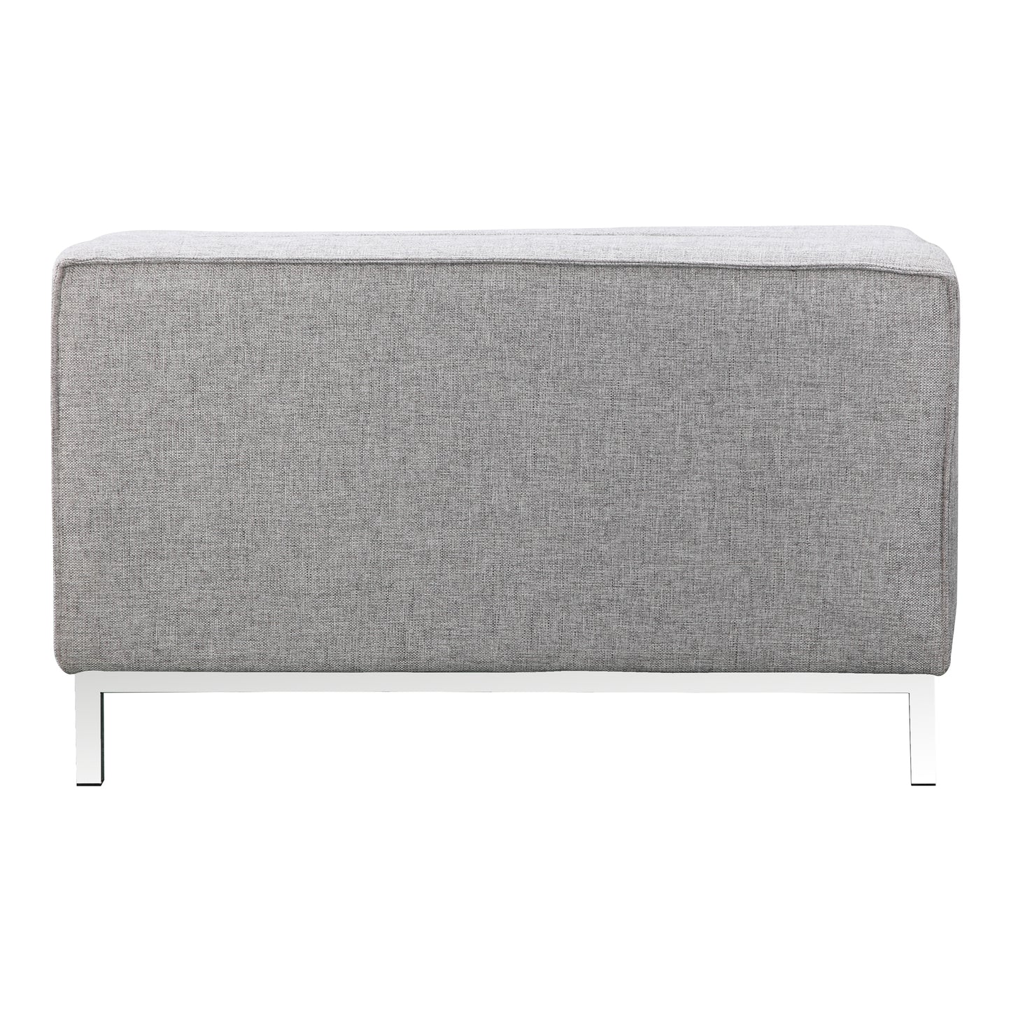 Grey Fabric Storage Ottoman with Wood Frame - 40" x 37"
