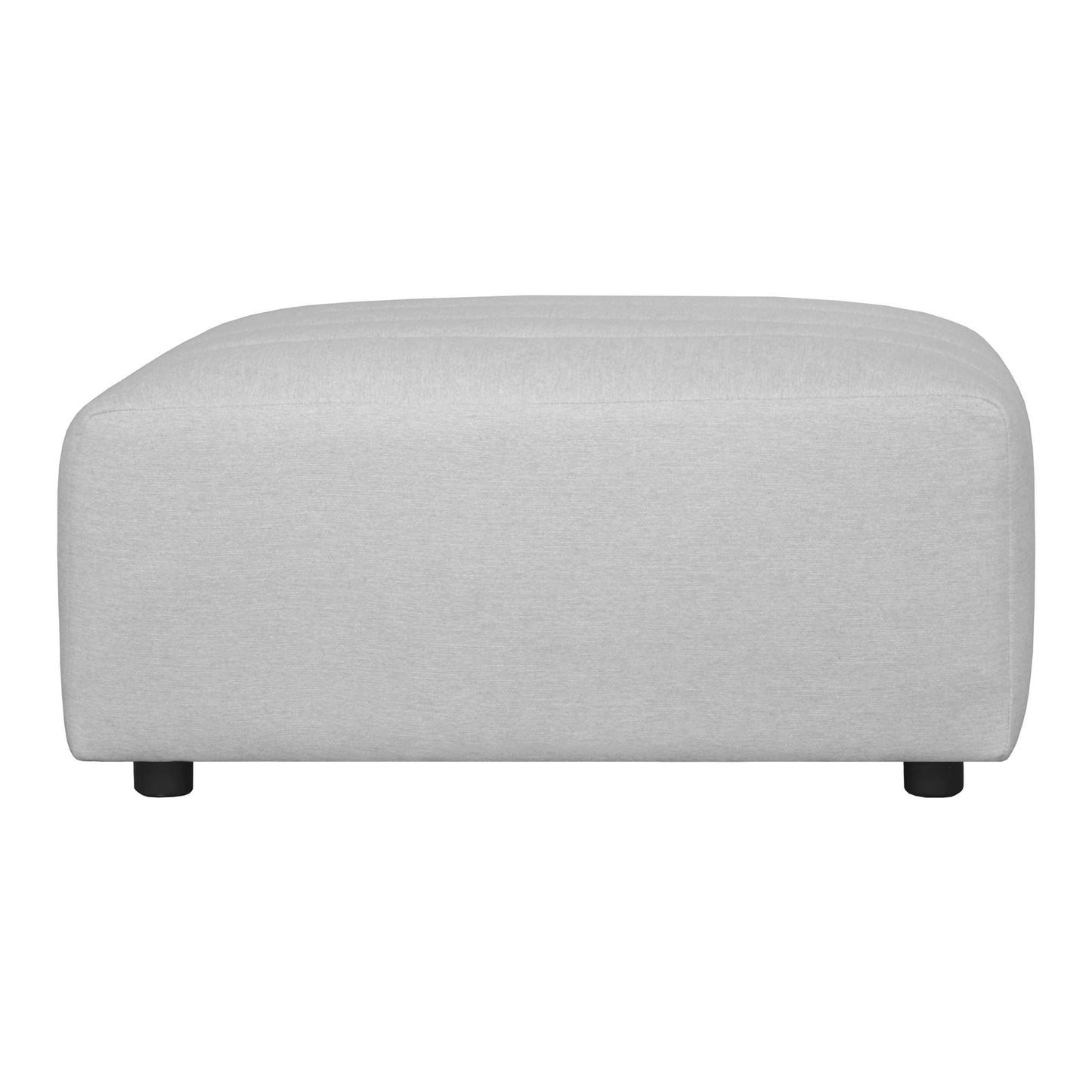 Lyric Beige Fabric Ottoman - 41" x 39" for Living Room