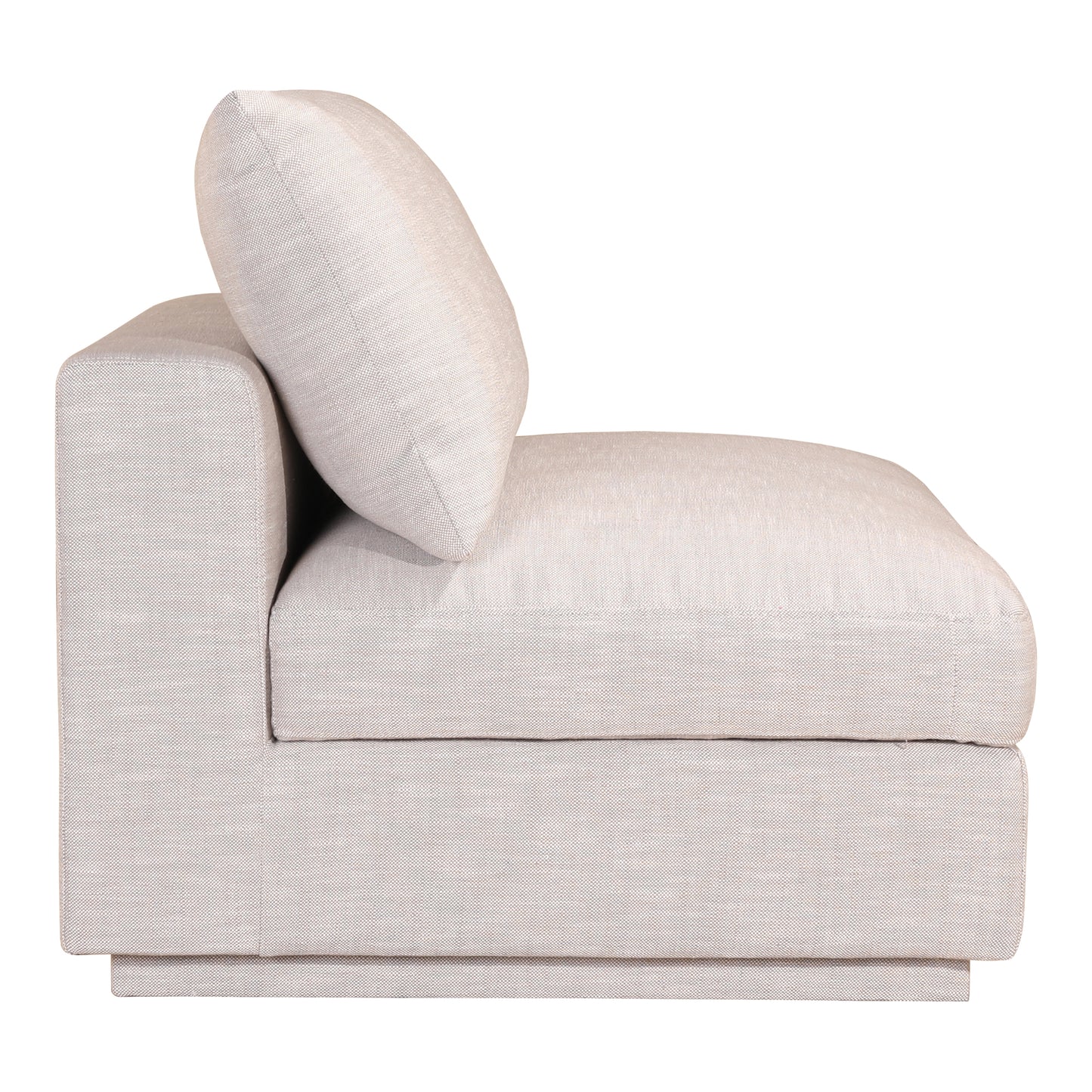 Grey Fabric Modular Sectional Chair - 38" x 38" for Living Room
