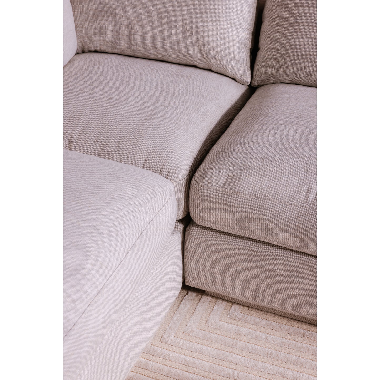 Grey Fabric Modular Sectional Chair - 38" x 38" for Living Room