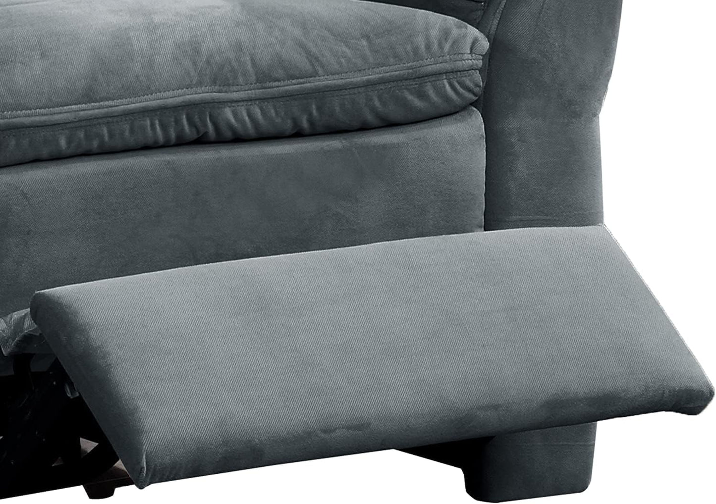 Gray Felix Recliner - Push Button Comfort for Living Room