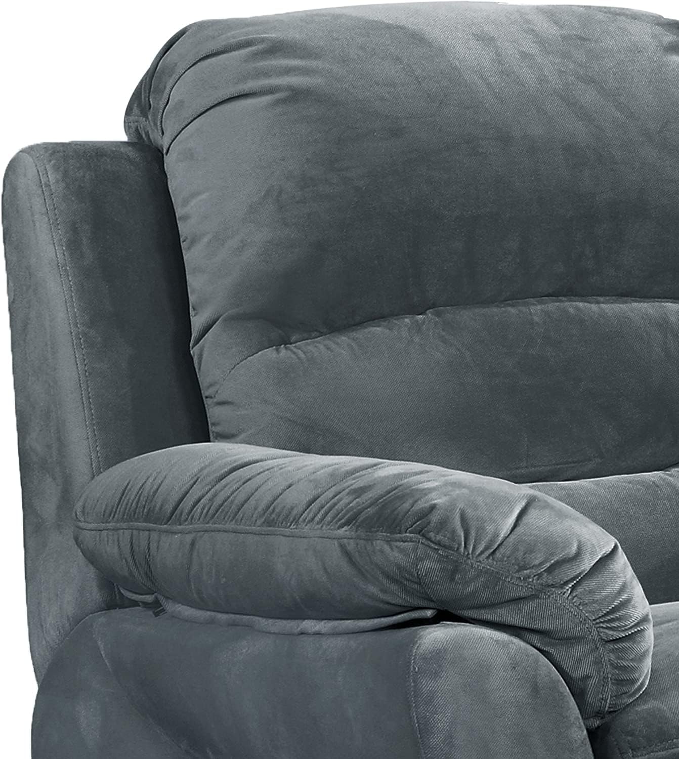 Gray Felix Recliner - Push Button Comfort for Living Room