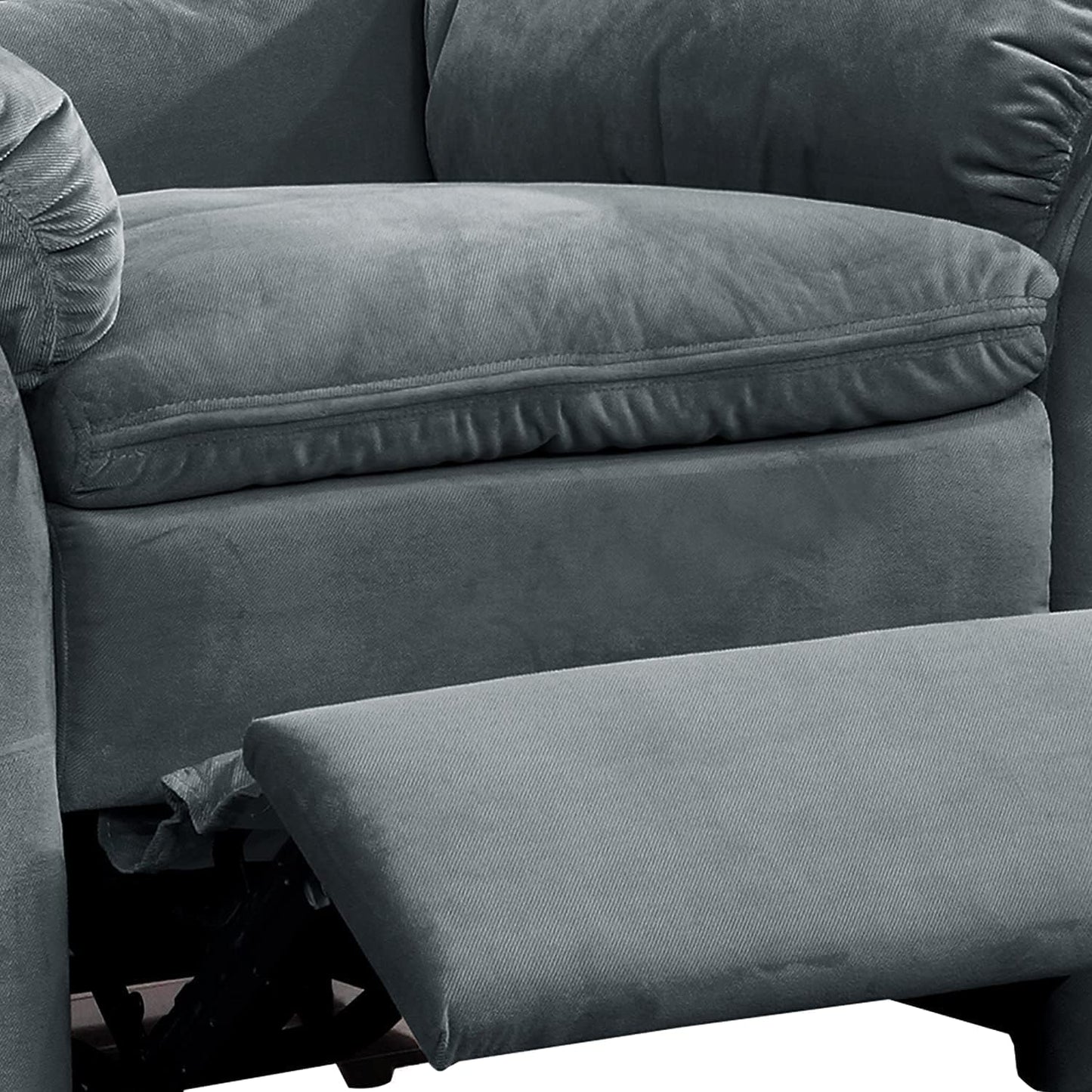 Gray Felix Recliner - Push Button Comfort for Living Room