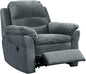 Felix Collection Contemporary Style Fabric Upholstered Living Room Electric Recliner Power Chair, Dark Grey