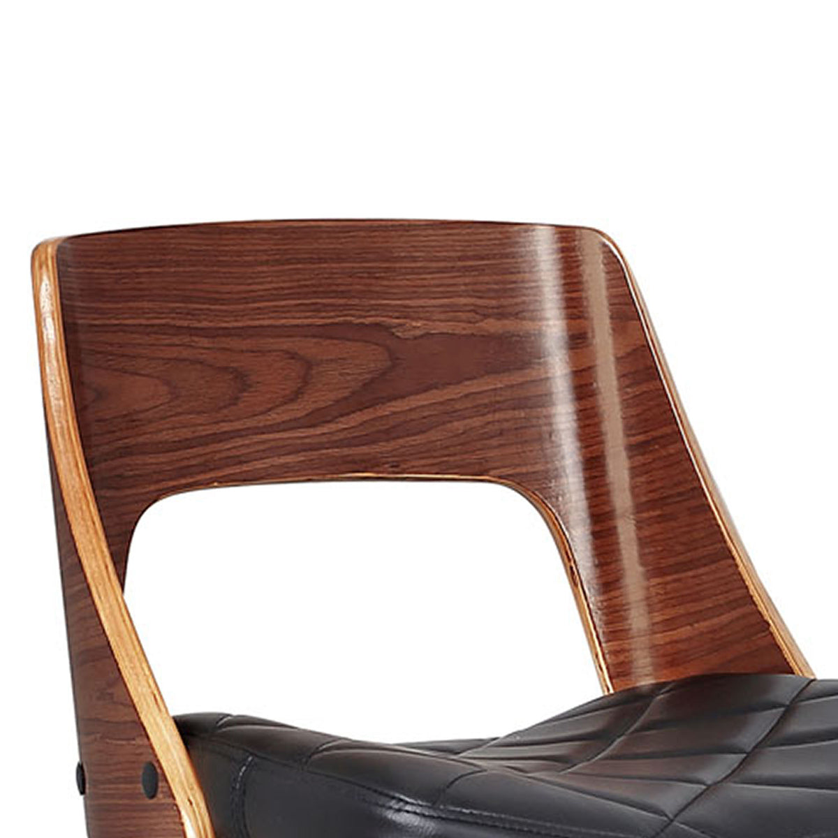 Black Bentwood Barstool - Adjustable Swivel
