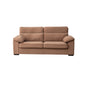 2-Seater Sofa Bed, Mid-Century Modern Couch, Convertible Queen Size Sleeper Sofa with Wooden Frame & Polyester Upholstery, Pull-Out Design, 300 lbs Capacity - Space Saving for Living Room, Brown