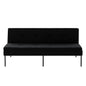 69.88 Inch Convertible Futon Sofa Bed, Multi-Functional Foldable Sofa with Polyester Upholstery, Sturdy Full Metal Frame with Black Powder Coating for Small Spaces