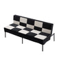 Velvet Upholstered Futon Sofa, Heavy-Duty Metal Frame, 5-Level Adjustable Backrest, Multi-Functional Compact Sofa for Small Spaces