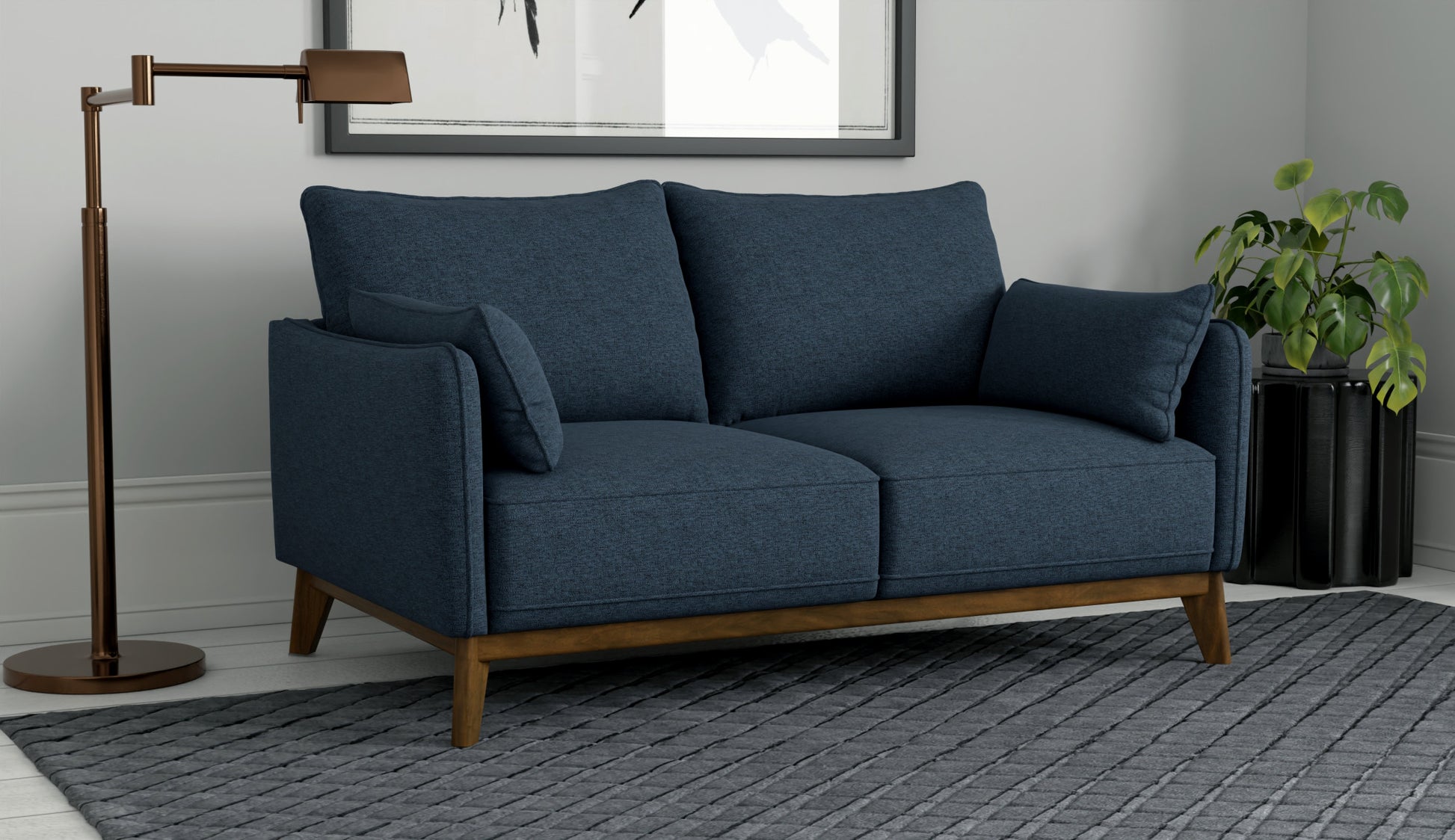 Blue Loveseat