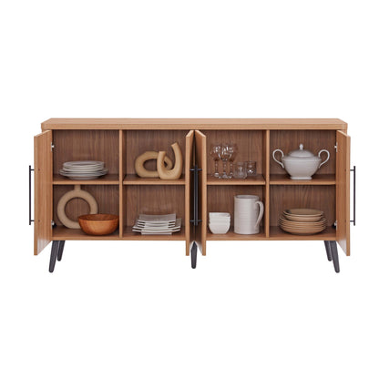Maple Sideboard Buffet - Mid Century Modern Storage